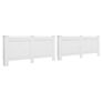 Radiator Covers 2 pcs White 172x19x81.5 cm MDF Image 2