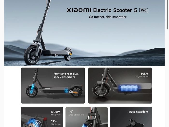 Xiaomi 5 Pro E-scooter