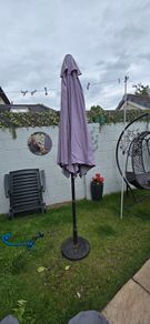Garden umbrella and stand