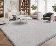 Modern Rugs Living Room Non-Slip Carpet, 120x160 cm, Grey  Extra Soft Machine Washable, Non-Shedding Area Rugs, Thick Memory Foam Backing, Home Decor for Bedroom, Nursery, Office