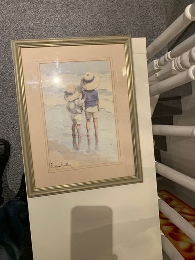 Prints E.Van Goethem (1857-1924) -Watercolour, Sun Hats