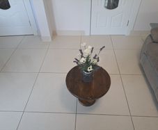 Beautiful little coffee table made from reclaimed wood.