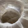 White organza wedding hat Image 4