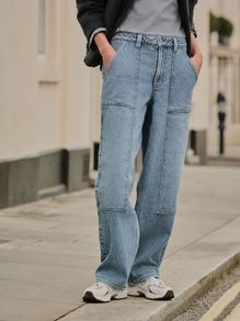 Pull& bear utility/ carpenter straight jeans