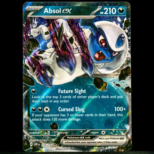 Absol EX 135/197 Double Ultra Rare Holo S&V Obsidian Flames Pokemon Card