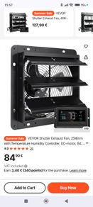 vevor shutter fan