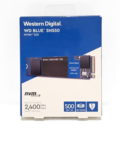 Brand new box Western Digital WD Blue SN550 500GB NVMe Internal SSD