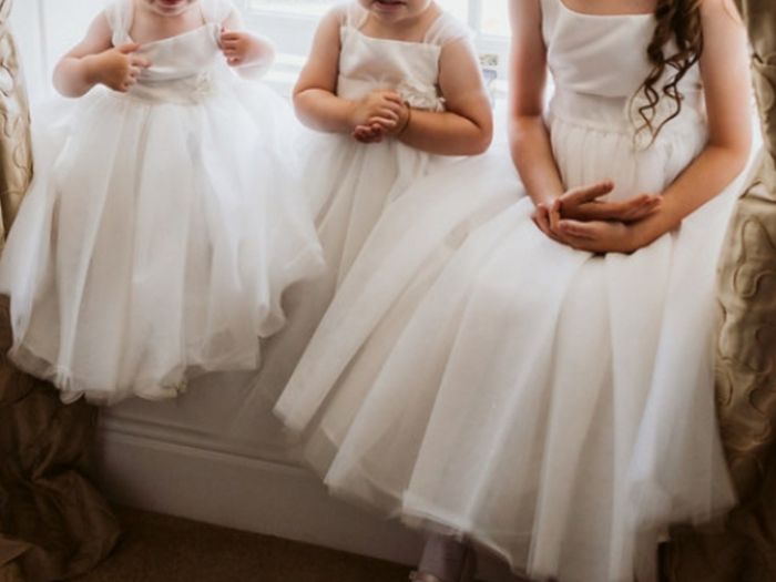 Flower girl dress ivory size 2 year old