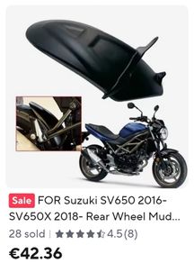 Suzuki Sv 650 Rear Hugger + Front Extender