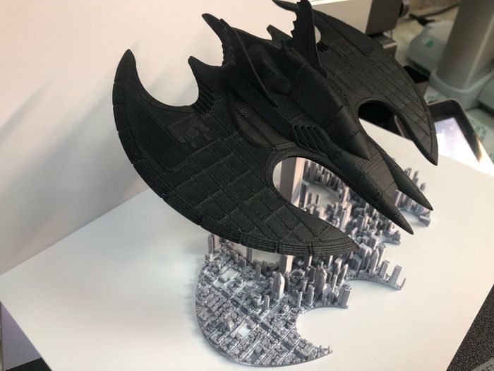 Bat wing over Gotham