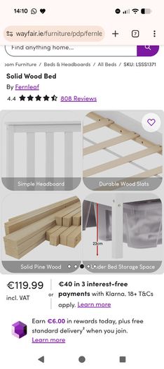Toddler wooden bed Wayfair