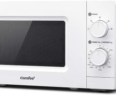700w 20L Microwave Oven with 5 Cooking Power Levels, Easy Defrost Function, and Kitchen Timer - Fashionable White - CM-M202GSF