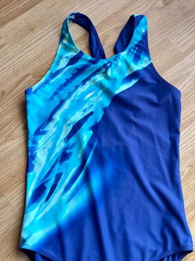 F&F Girls Blue Swimsuit Age 14-15 Years - Very Good Condition
