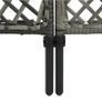 5-Panel Room Divider Poly Rattan Anthracite 300x200 cm Image 5