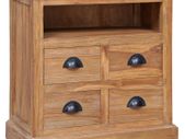 Side Cabinet 60x30x60 cm Solid Teak