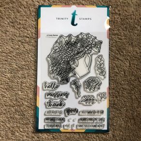 Trinity Stamps, floral photopolymer stamp set