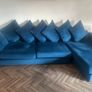 Blue L chiar sofa Image 3