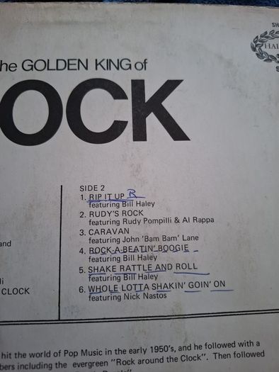 Bill Haley And The Comets The Golden King Of Rock Vinyl 1971