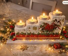 Christmas candle holder