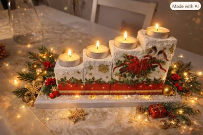 Christmas candle holder