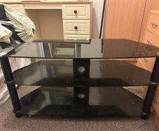 Black TV Stand
