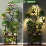 Plant Stand Indoor with Grow Lights, 9-Tier Tall S-Shaped Metal Plant Shelf Pot Stand for Plants Multiple, 161 CM Corner Shelf Plant Image 3