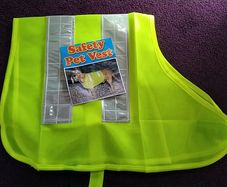 Dog Hi-vis Safety Vest - One Large Size left 58 x 42 cm