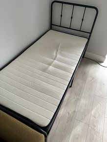 Single bed with mattress