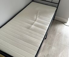 Single bed with mattress