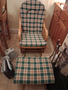 Rocking chair and footstool