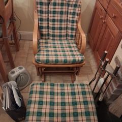 Rocking chair and footstool