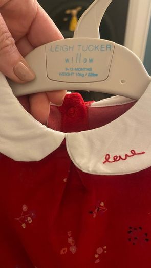 Leigh Tucker Baby Christmas outfit