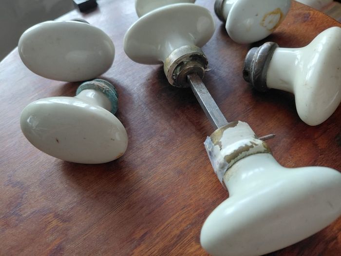 Antique variety of door and cupboard handles