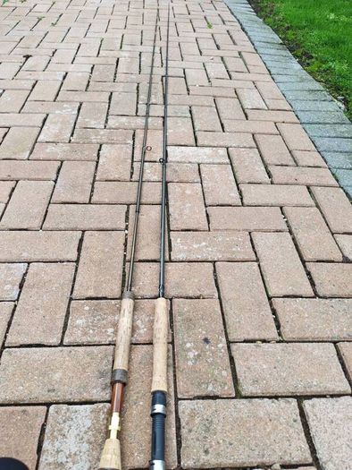 Fly fishing rods and flies