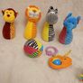 Baby toys skittles with sounds busy board with mirror  ball rattles Image 2