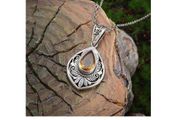 Boho Style Necklace with a Sun Stone - lovely gift + other lovely necklaces available