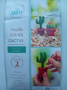 Needle Felting kit "Cactus"