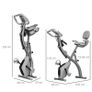 2-in-1 Folding Exercise Bike with 8-Level Magnetic Resistance, Arm Resistance Band, Pulse Sensor, Grey Image 2
