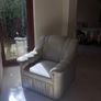 Cream Leather Sofa Suite 3 Piece Set Image 3