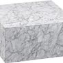Monobloc Coffee Table  High Gloss MDF  Varnished Design Living Room Table Cube Square Lounge Side Table Cube Shape Image 4