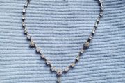 Vintage Van galz .925 silver &amp; swarovski necklace