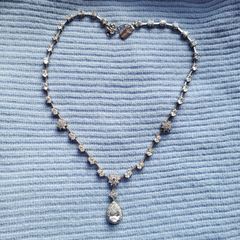 Vintage Van galz .925 silver & swarovski necklace