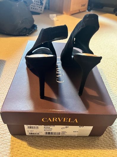 Carvela black Suede black heels