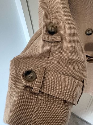 Massimo Dutti linen and cotton mix trench size XS