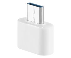 USB Type-C to USB Female OTG Adapter White