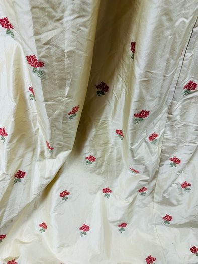 Very Large Stunning Single Silk Interlined Curtain 60"/153cm x 95"/241cm drop