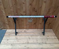 Galvanised steel lat pull down / boxing bag bracket