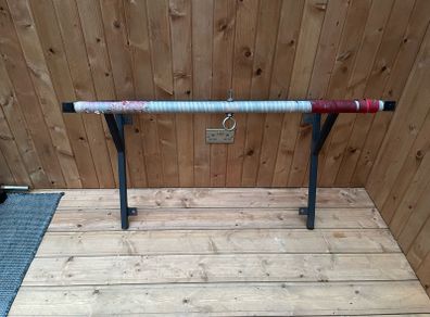 Galvanised steel lat pull down / boxing bag bracket