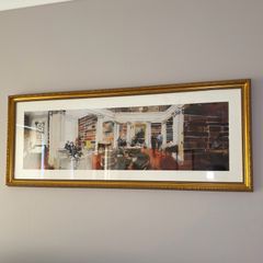 Law Library (King's Inns) by John Short 2014 Limited Art with Gold Frame
