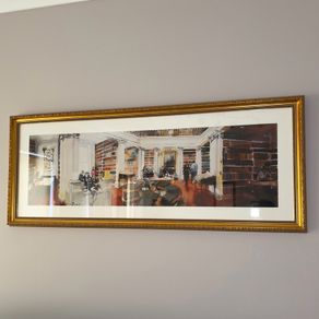 Law Library (King's Inns) by John Short 2014 Limited Art with Gold Frame